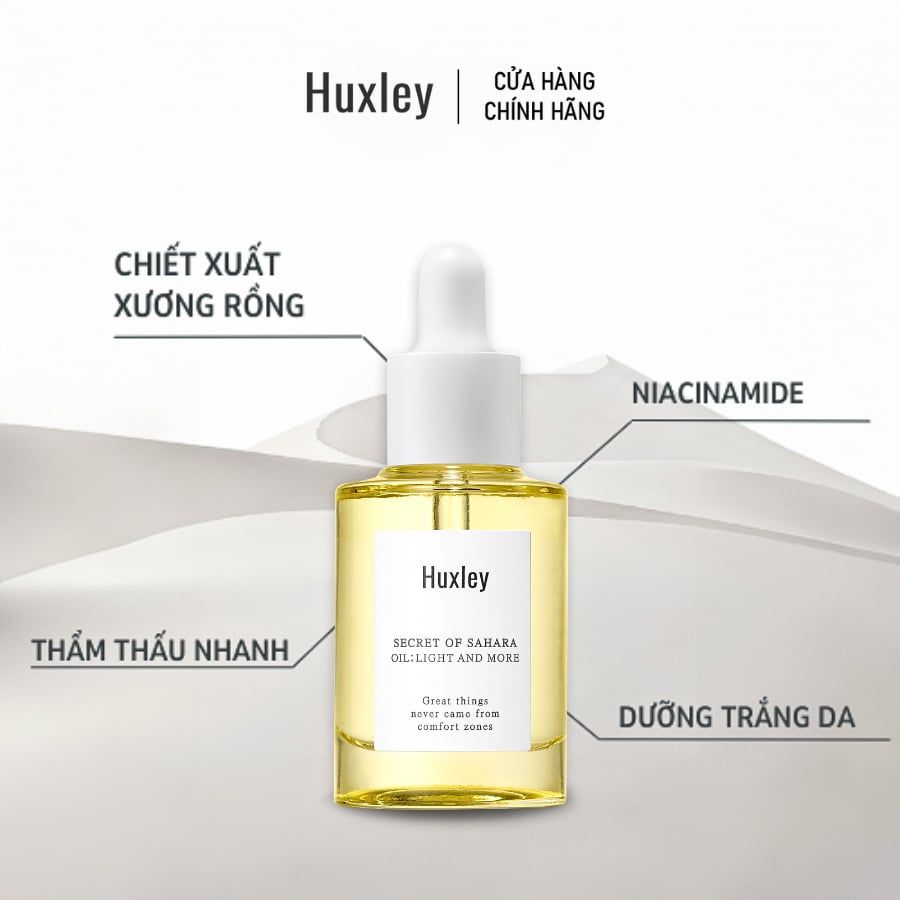 Combo dưỡng ẩm & làm sáng da Huxley Toner Extract It 120ml & Huxley Oil Light and More 30ml