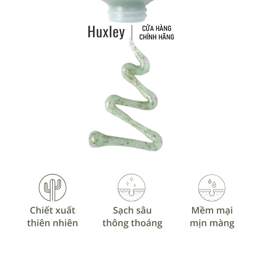 Combo Sạch Sâu cho da mịn màng Huxley Scrub Mask Deluxe 30g và Gel Rửa Mặt Huxley Secret 200ml