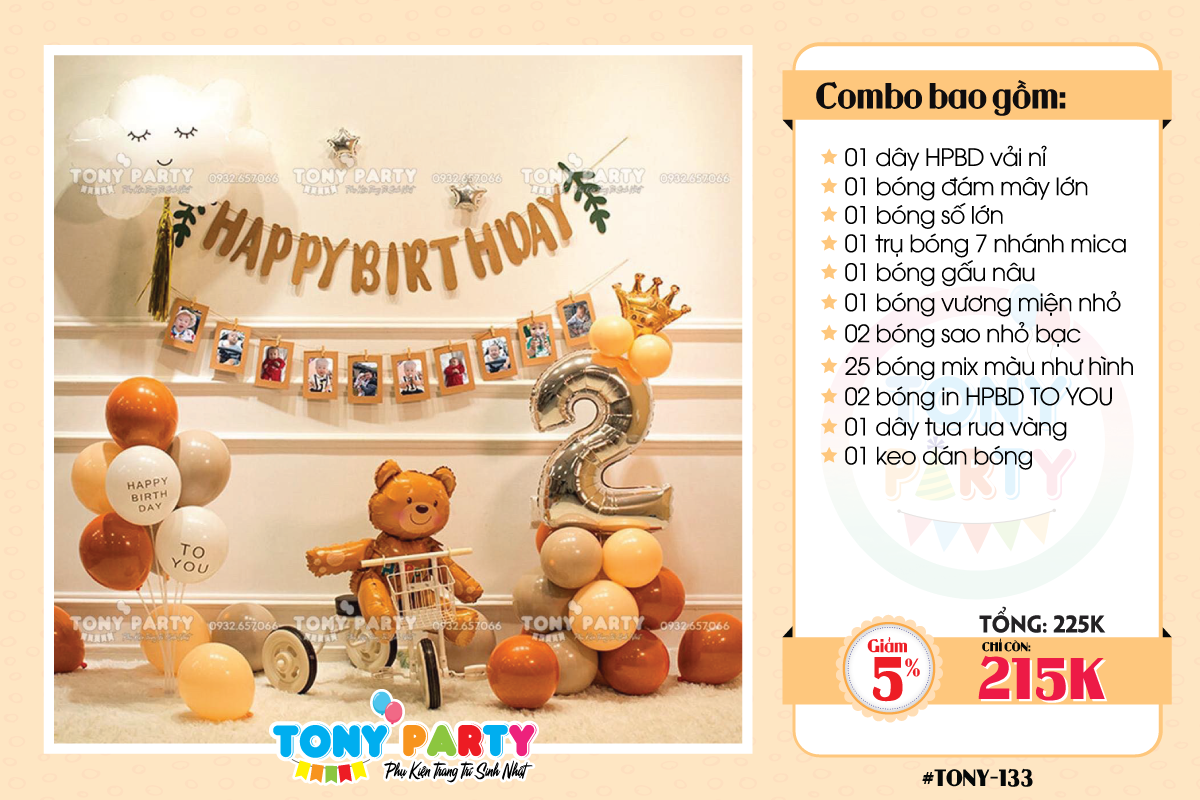 Set Combo Trang Trí Sinh Nhật TN 133