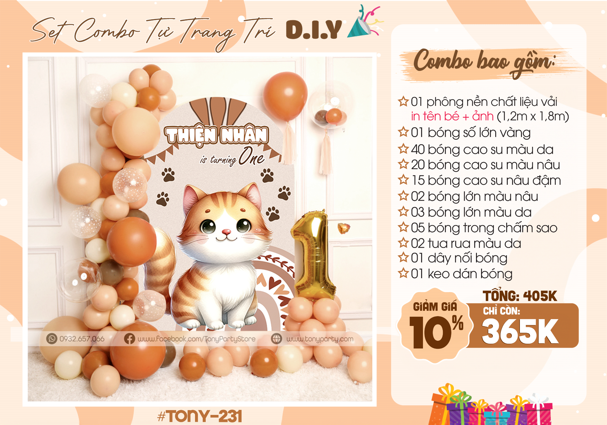 Set Trang Trí Sinh Nhật Cho Bé 231