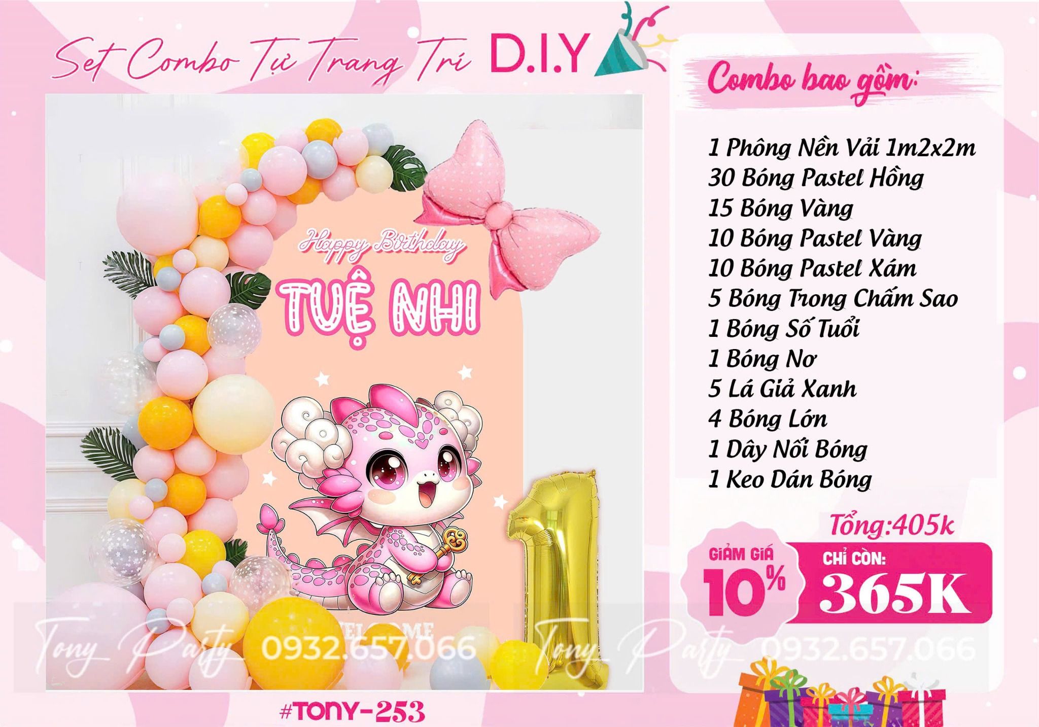 Set Combo Trang Trí Sinh Nhật 253