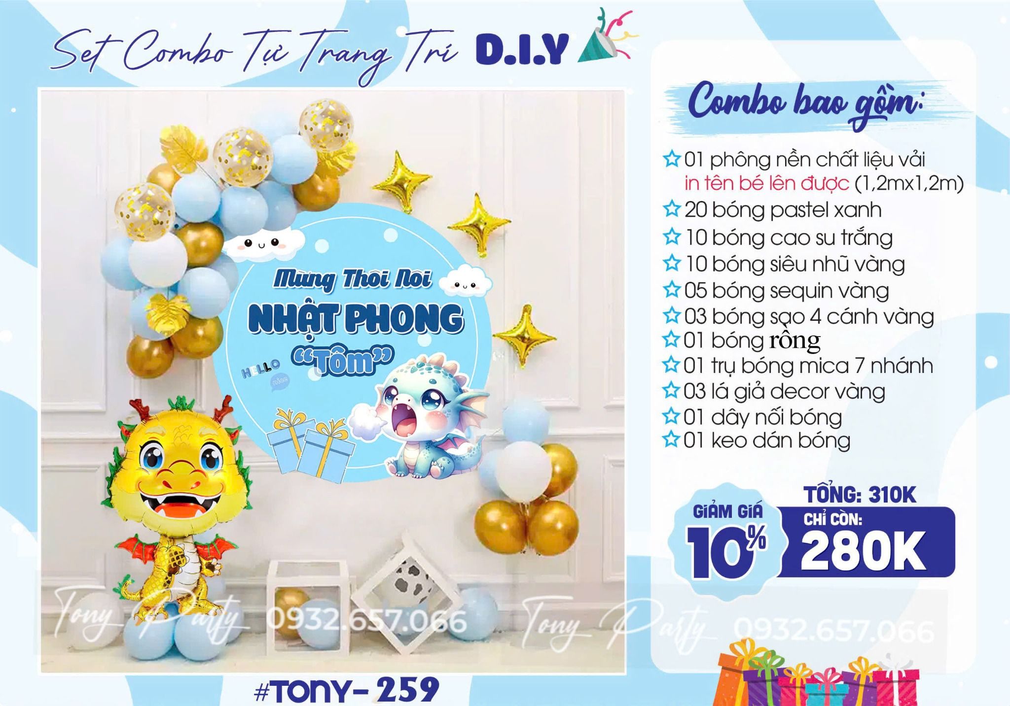Set Combo Sinh Nhật Rồng 259