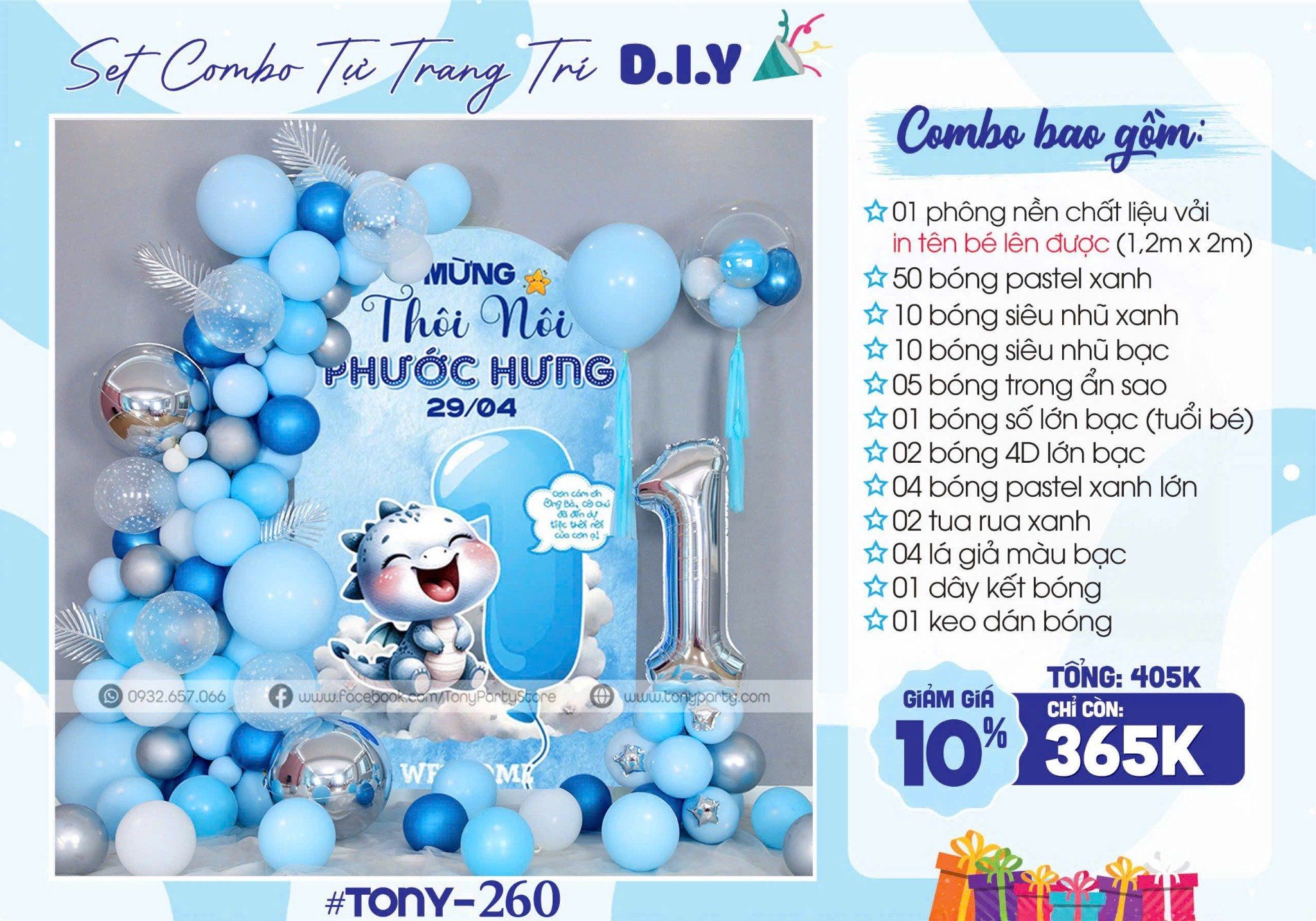 Set Combo Sinh Nhật Rồng 260