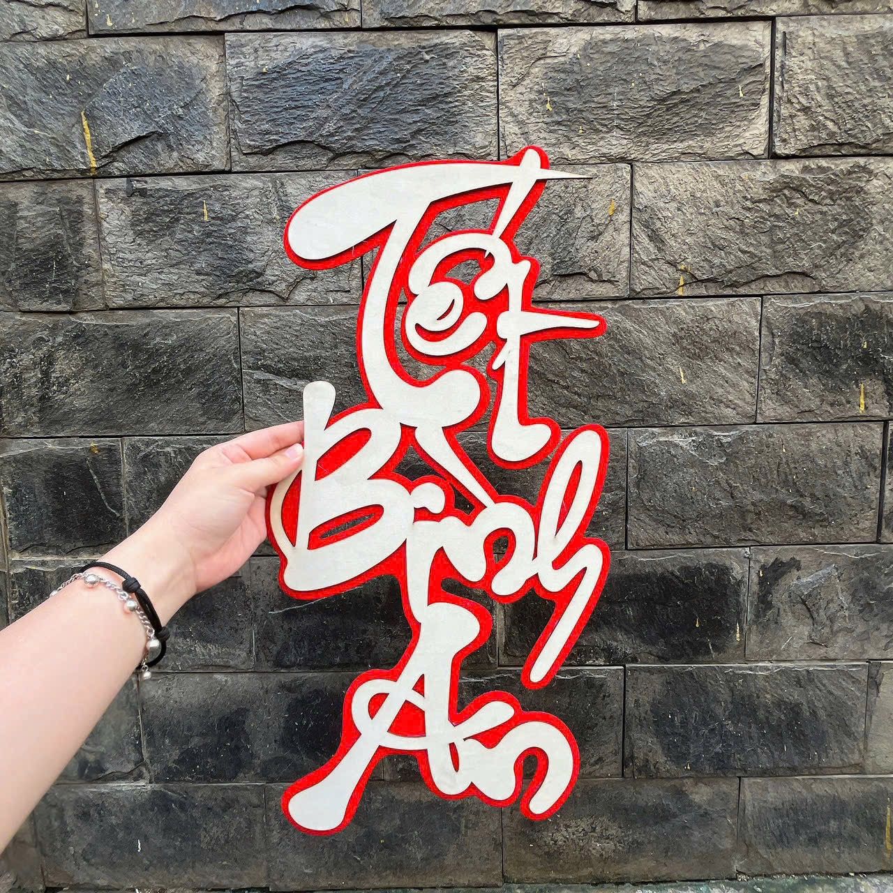 Chữ Gỗ Mix Nỉ