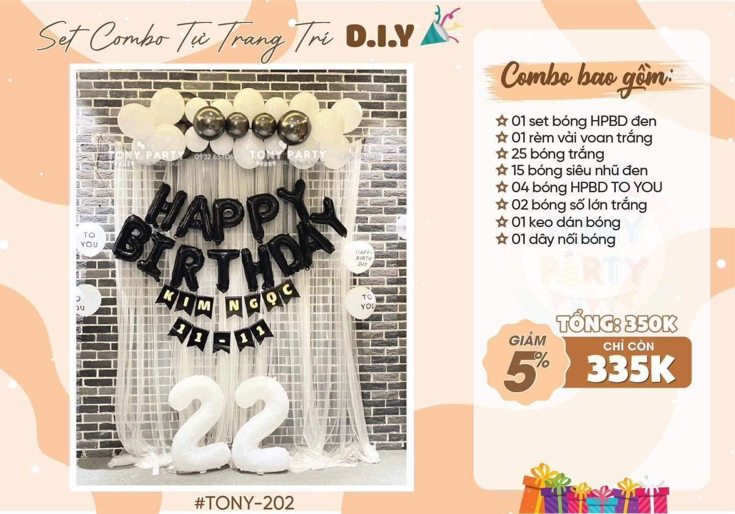 Set Combo Trang Trí Sinh Nhật 202