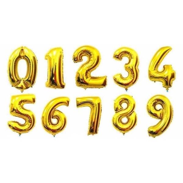 Bóng Số Gold 40cm