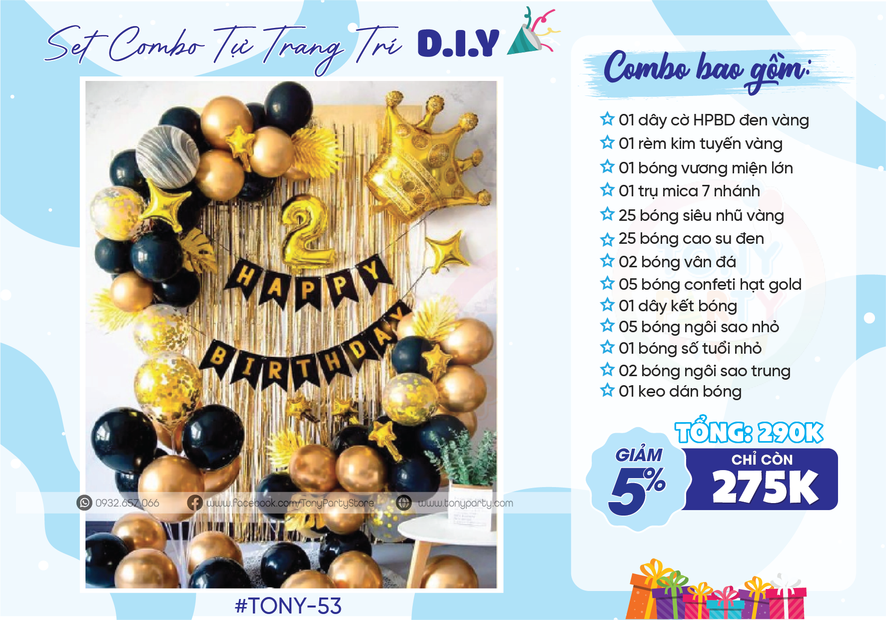 Set Trang Trí Sinh Nhật TN 53