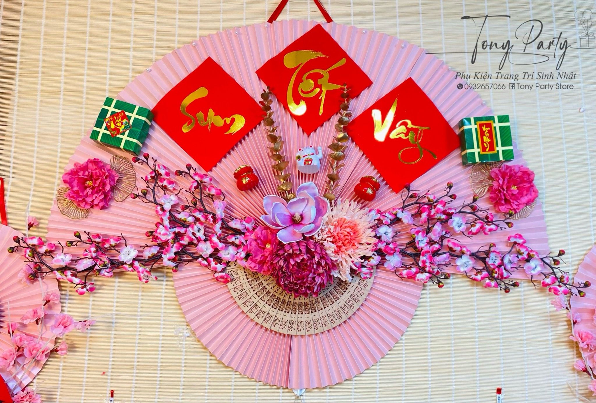 Liễn Quạt Ngang Handmade