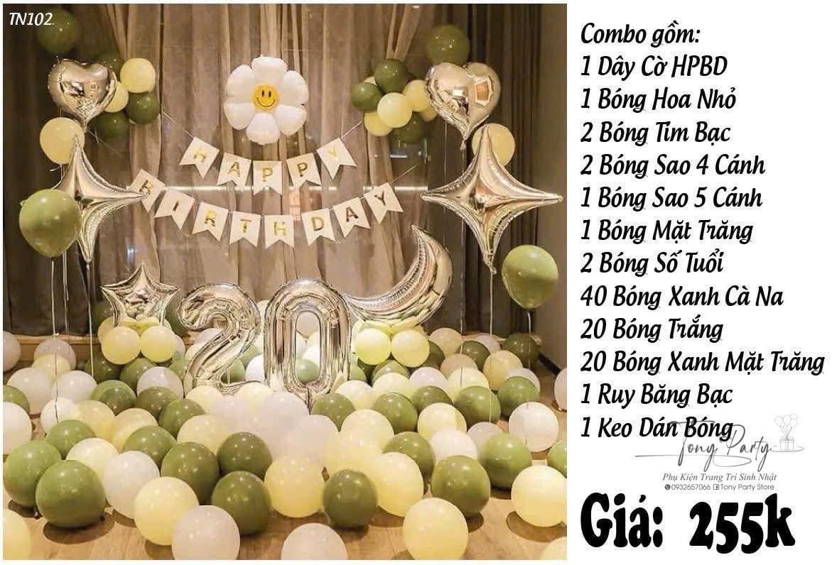 Set trang trí sinh nhật TN 102