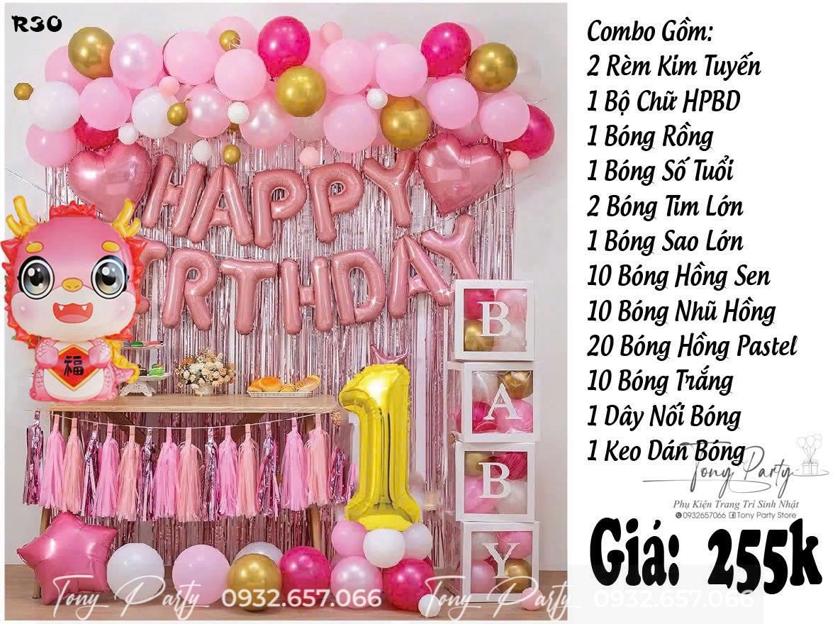 Set trang trí sinh nhật R30