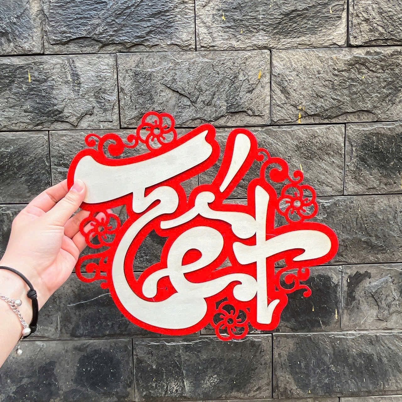 Chữ Gỗ Mix Nỉ