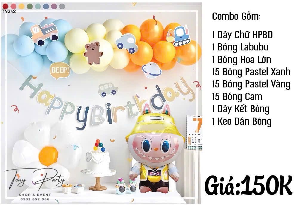 Set Combo Trang Trí Sinh Nhật Labubu TN 242