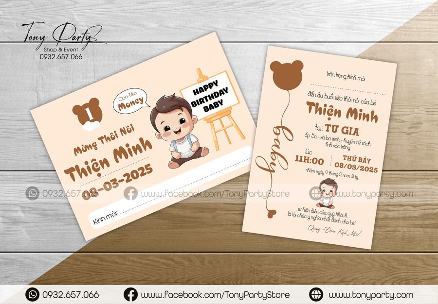 Thiệp Sinh Nhật Thiết Kế Riêng