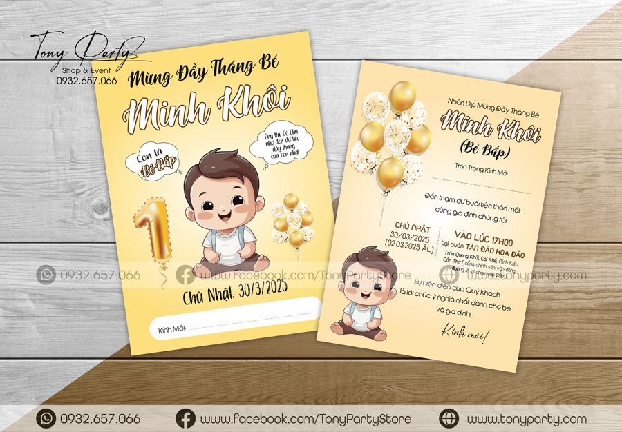 Thiệp Sinh Nhật Thiết Kế Riêng