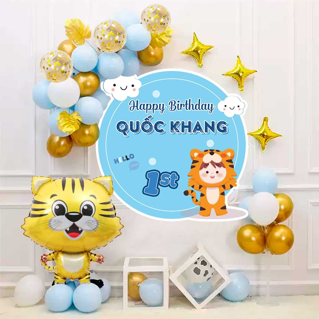 Set Trang Trí Sinh Nhật Bé Trai MS 164