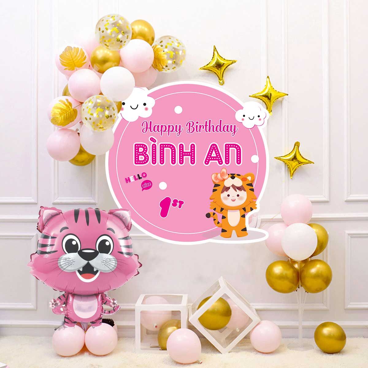 Set Trang Trí Sinh Nhật Bé Gái 163