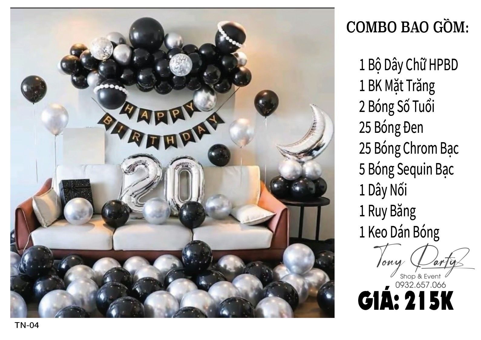 Set Combo Trang Trí Sinh Nhật TN 04