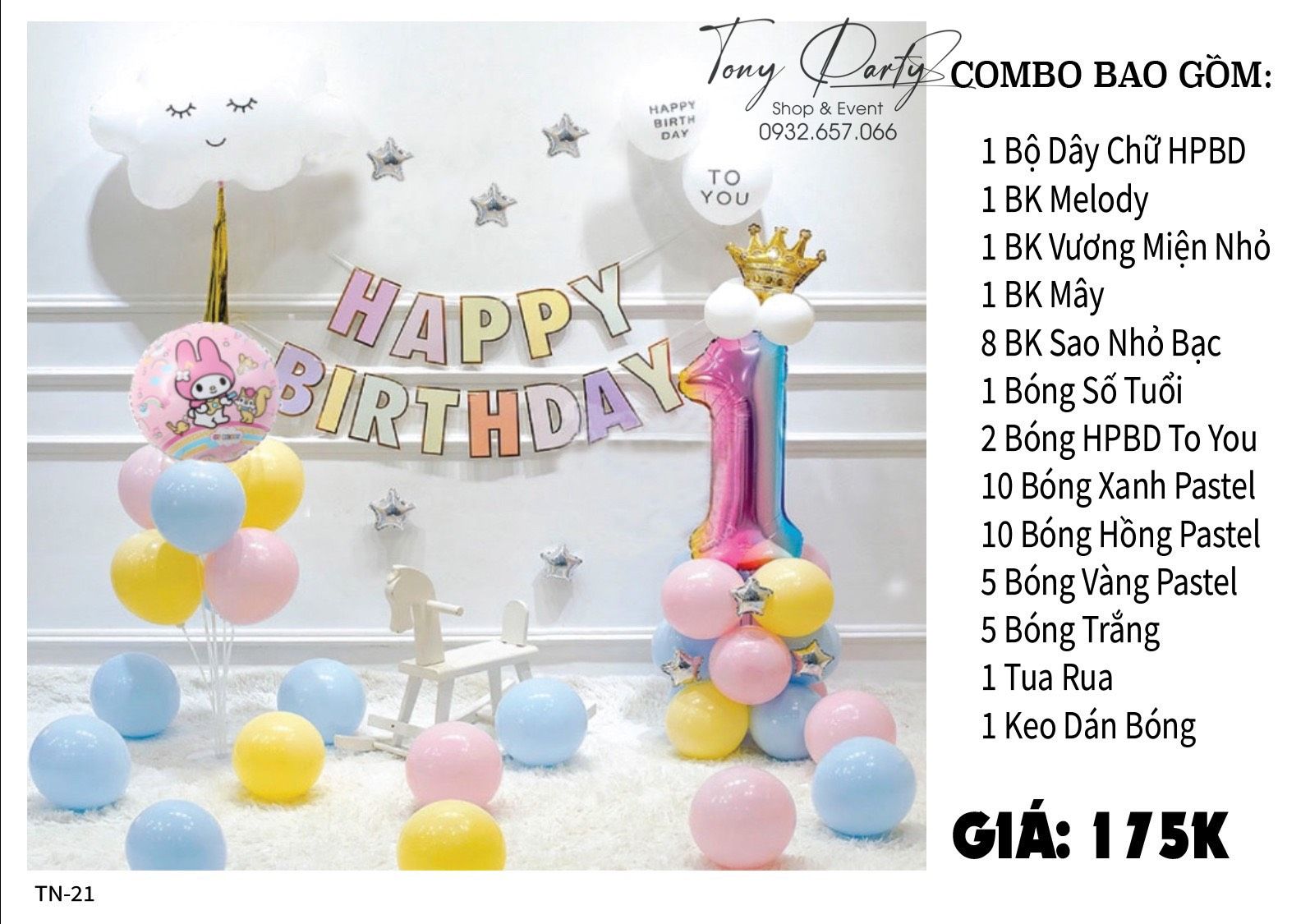 Set Combo Trang Trí Sinh Nhật TN 21