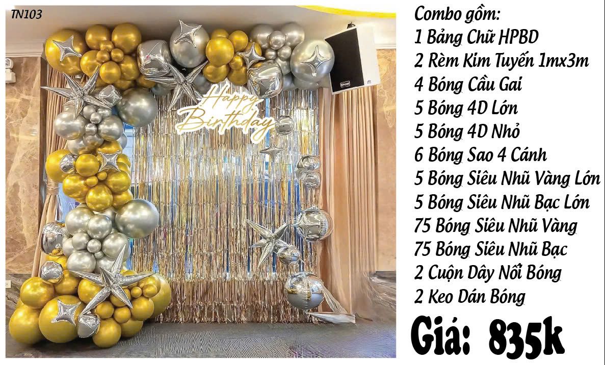 Set Combo Trang Trí Sinh Nhật Người Lớn TN 103