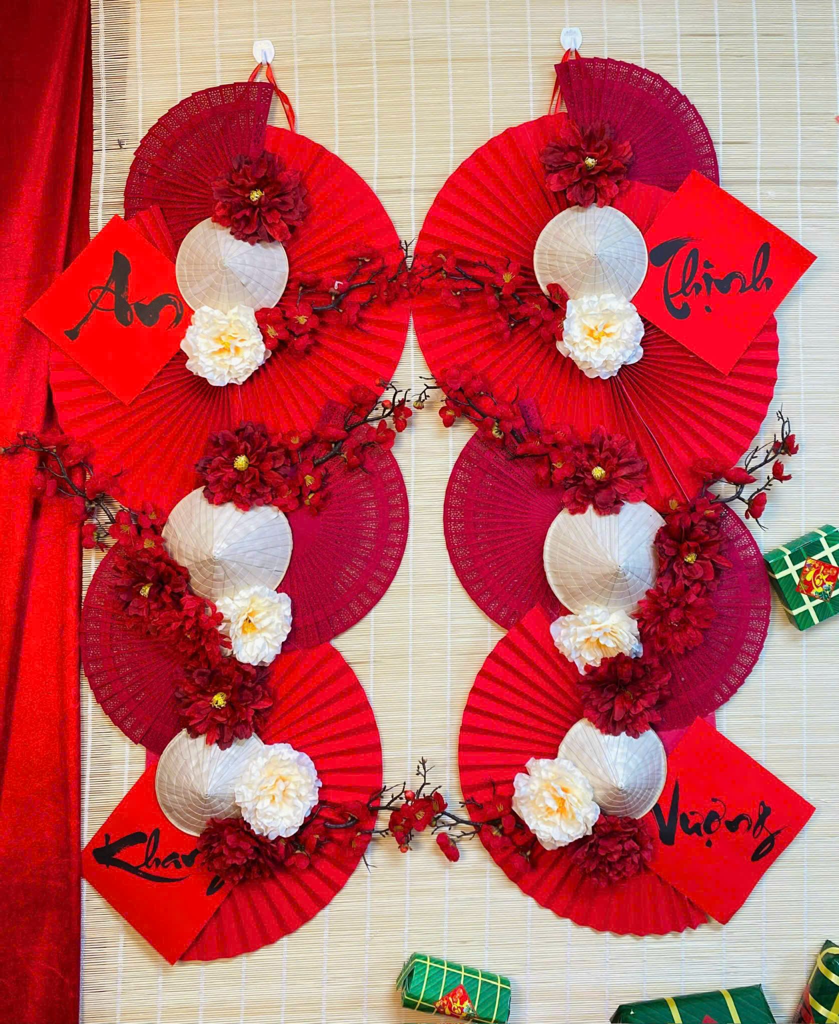 Liễn Quạt Dọc Handmade