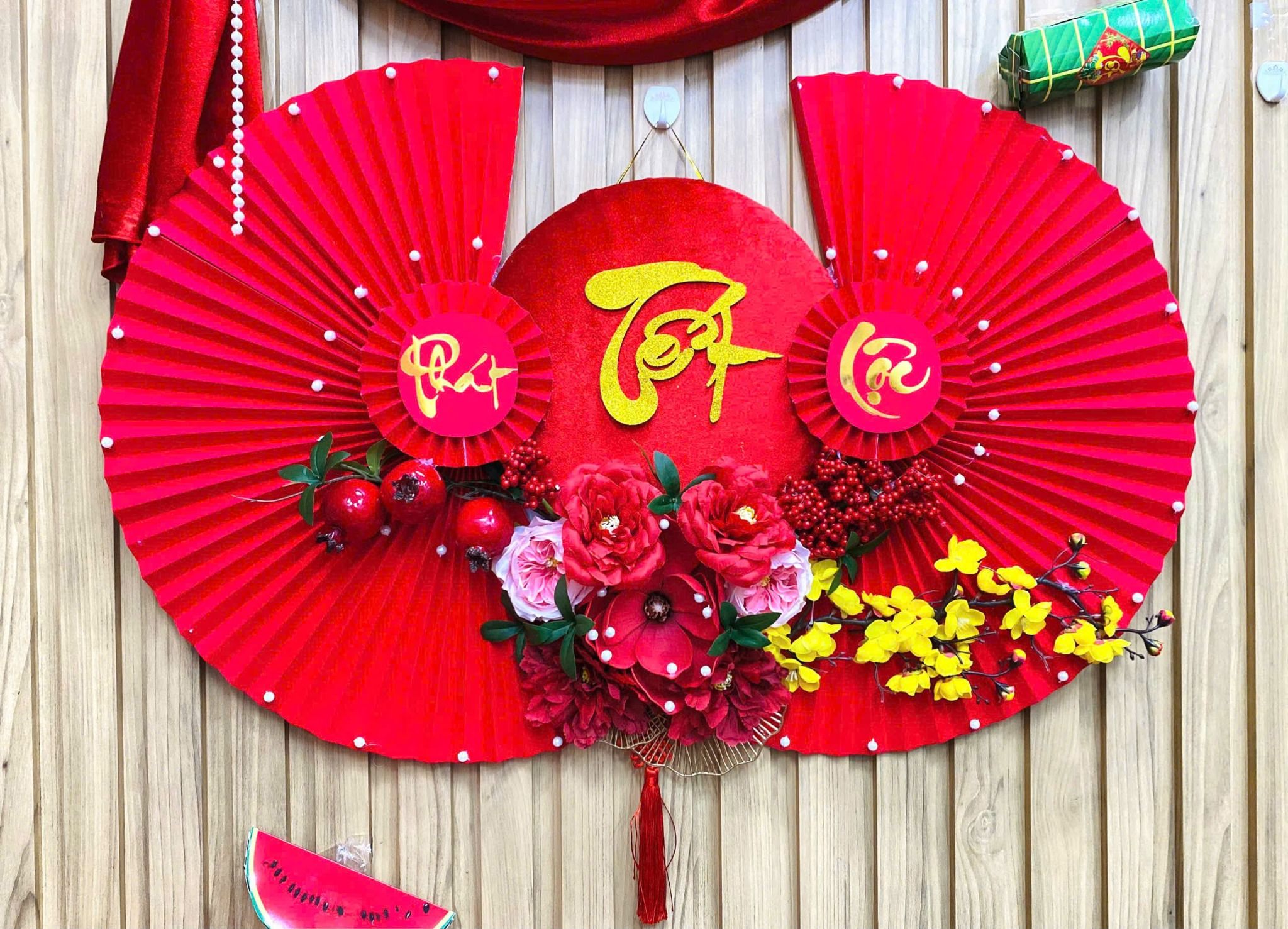 Liễn Quạt Ngang Handmade