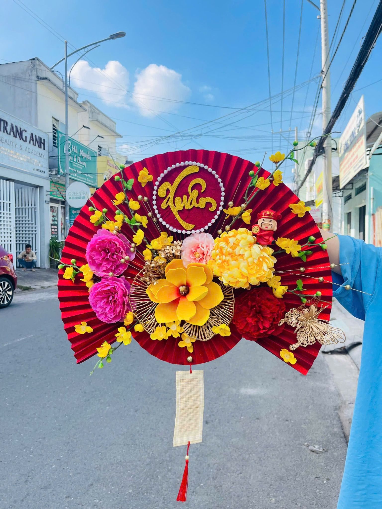 Liễn Quạt Ngang Handmade