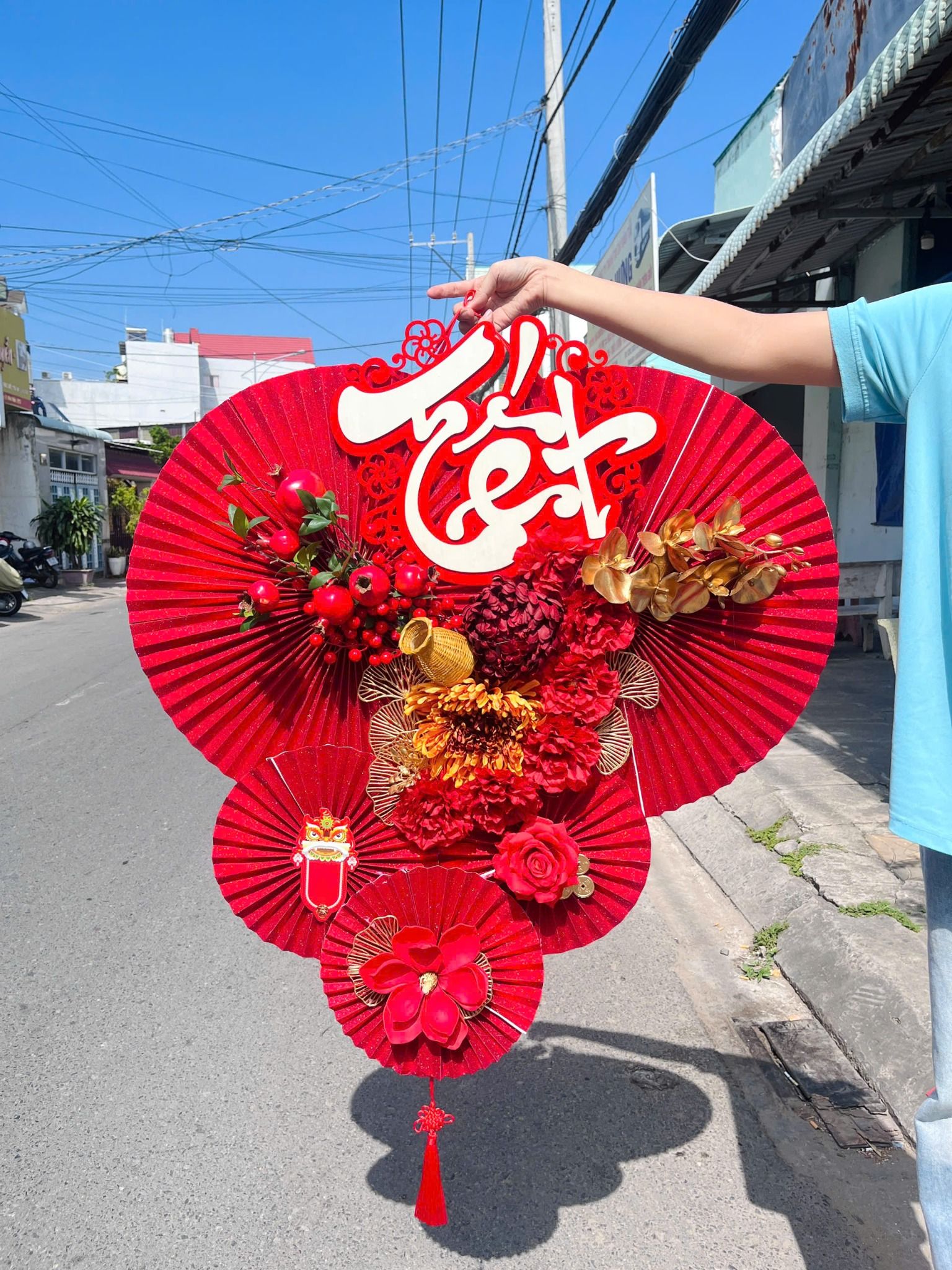 Liễn Quạt Ngang Handmade