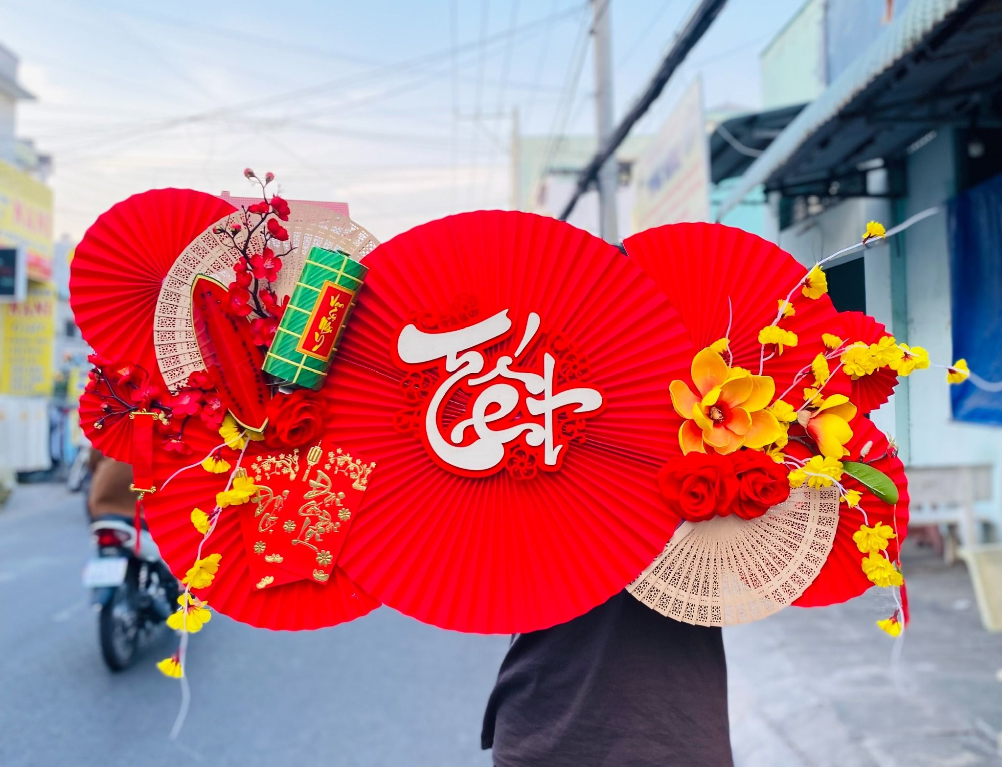Liễn Quạt Ngang Handmade