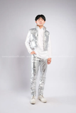 Outfit Phối Sẵn - (Quần Bạc phối Áo Gile Phao Bạc Bóng)
