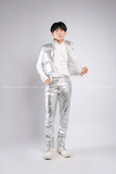 Outfit Phối Sẵn - (Quần Bạc phối Áo Gile Phao Bạc Bóng)
