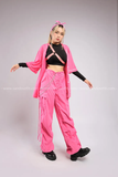 Outfit Phối Sẵn - (Quần Nắp Ngang Hồng phối Bóng Chày Hồng)