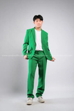 Outfit Phối Sẵn - (HQD0904 Quần Tây Suông Nam Đủ Màu - Xanh Lá Cây Đậm HAV0904 Áo Khoác Vest Nam Đủ Màu - Xanh Lá Cây Đậm)