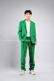 Outfit Phối Sẵn - (HQD0904 Quần Tây Suông Nam Đủ Màu - Xanh Lá Cây Đậm HAV0904 Áo Khoác Vest Nam Đủ Màu - Xanh Lá Cây Đậm)
