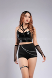 Outfit Phối Sẵn - (Quần Cạp Cao Xếch Mông phối Áo Quây Đan Dây)