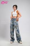 Outfit Phối Sẵn - (Quần Jeans phối Gile Vải Nâu)