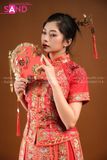 VCC0402 Hỷ Phục Đỏ Nữ Tay Ngắn