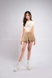 Outfit Phối Sẵn - (Chân Váy Chữ A Nâu phối Bodysuit Kem)
