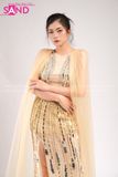 VDD1102 Váy Dạ Hội Dài Đính Đá Nude