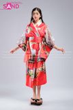 Kimono Hoạ Tiết - Đỏ 02