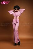 Trang Phục Disco Thập Niên 70 Hồng Nhạt Nữ