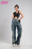 Outfit Phối Sẵn - (Quần Jean phối Bodysuit Khóa Gài Đen)
