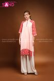 TAC0427 Áo Dài 4 Tà Thiết Kế Đỏ Hoa Nhí