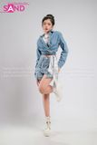 Outfit Phối Sẵn - (Quần Short Jean phối Khoác Crop Jean)
