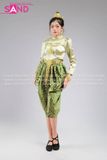 TNP0901 Trang Phục Hoá Trang Campuchia Nữ - Xanh Lá Nhạt
