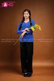 TBL0802 Áo Bà Ba Nữ - Màu Xanh Coban