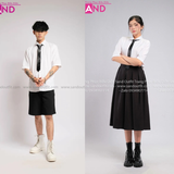 Outfit Phối Sẵn - (Váy Thái Đen phối Sơmi Trắng)
