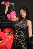 TYD0104 Yếm Thêu Tay Rời Thiết Kế Đen