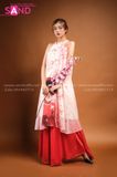 TYD0504 Set Yếm Hồng Hoạ Tiết