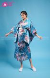  TNN0801 Áo Kimono - Xanh 