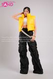 Outfit Phối Sẵn - (Quần Chun Đen phối Phao Vàng)